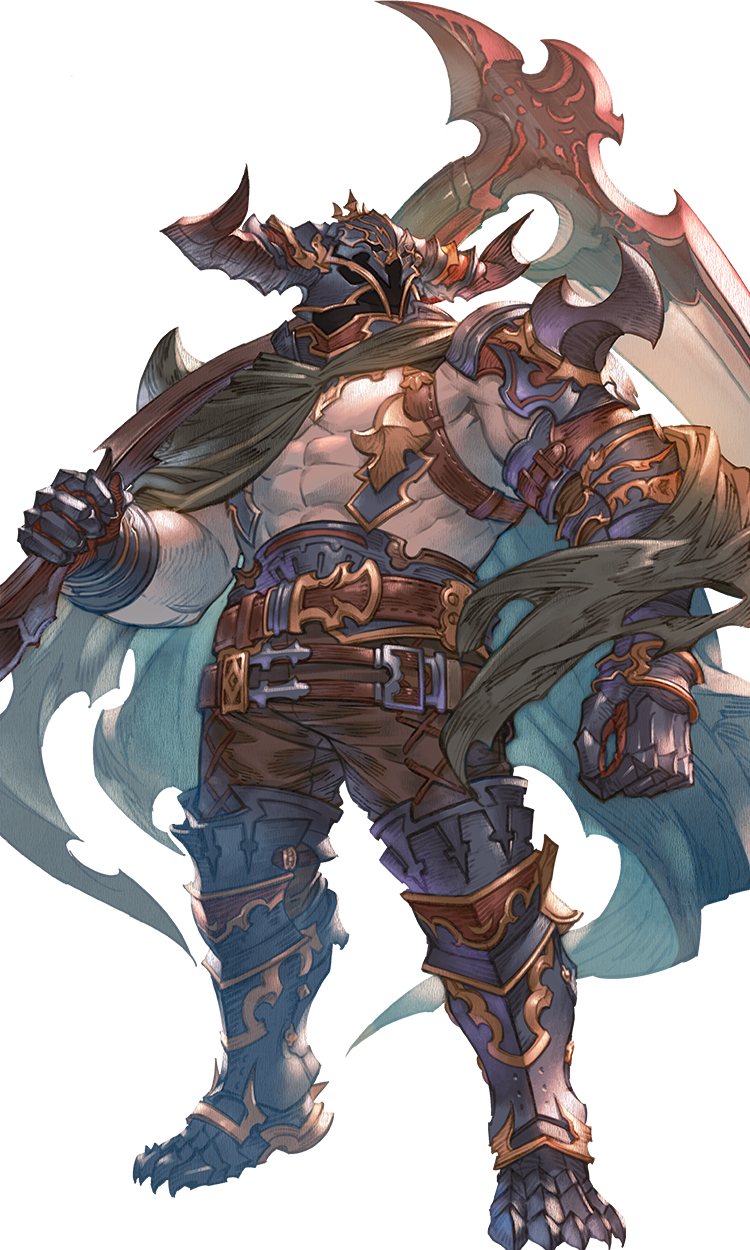 A promotional image of the character Vaseraga from Granblue Fantasy: Relink. 