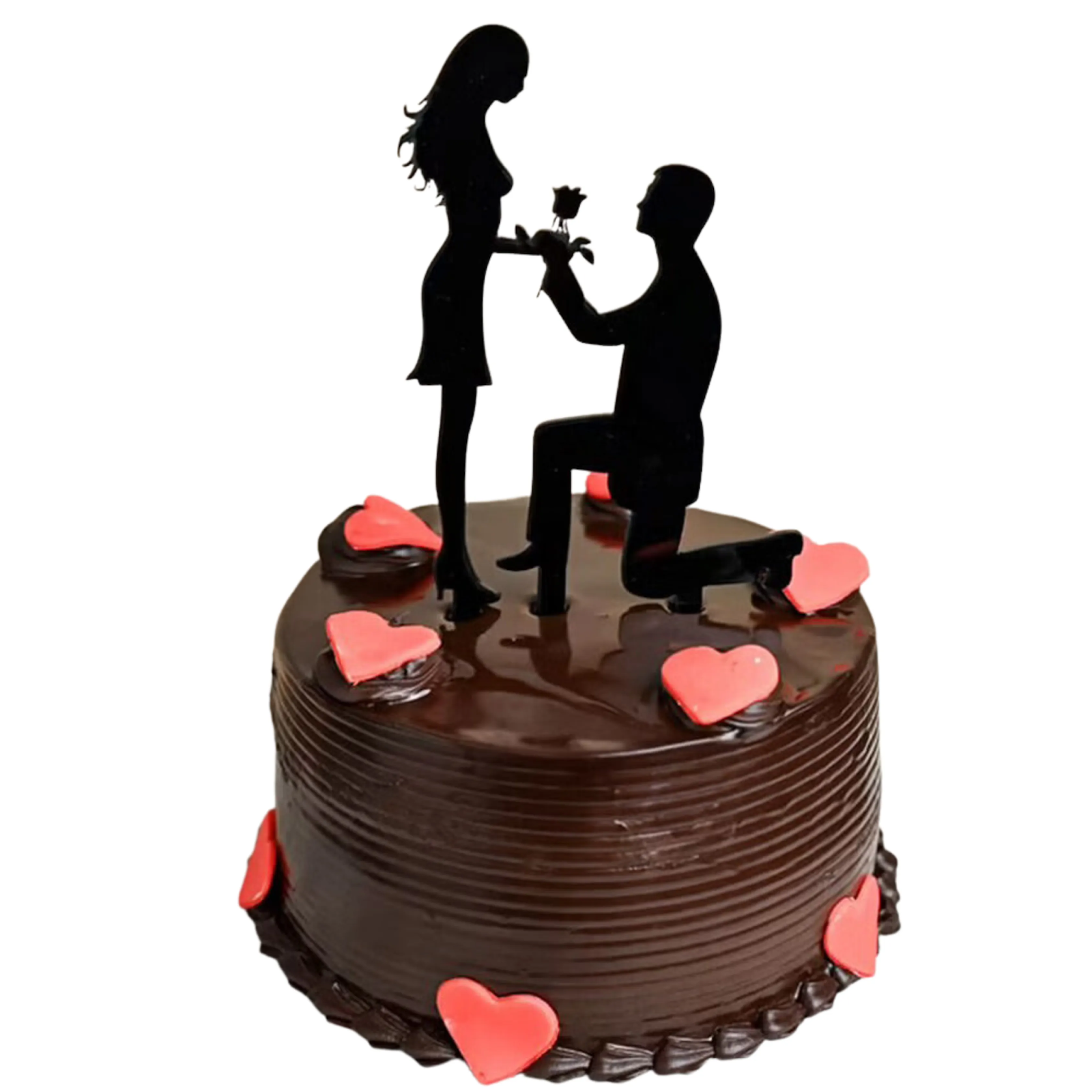 Chocolate Couple Cake by Belly Amy's