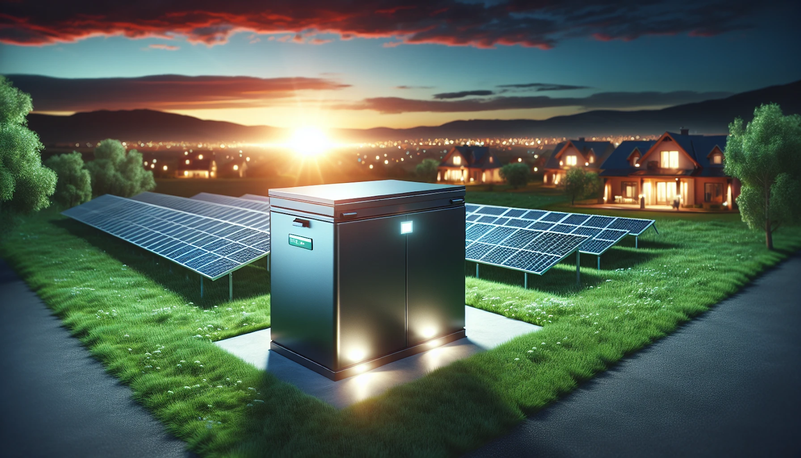 Battery storage system for solar energy backup