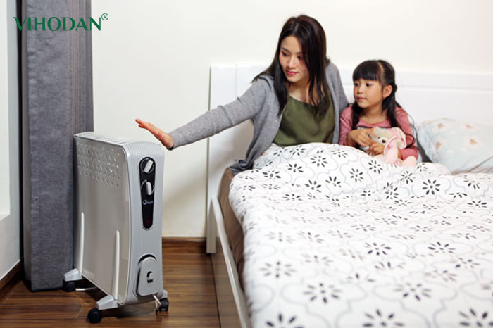 Sử dụng các thiết bị sưởi ấm trong phòng khiến không khí dễ ngột ngạt, thiếu oxy