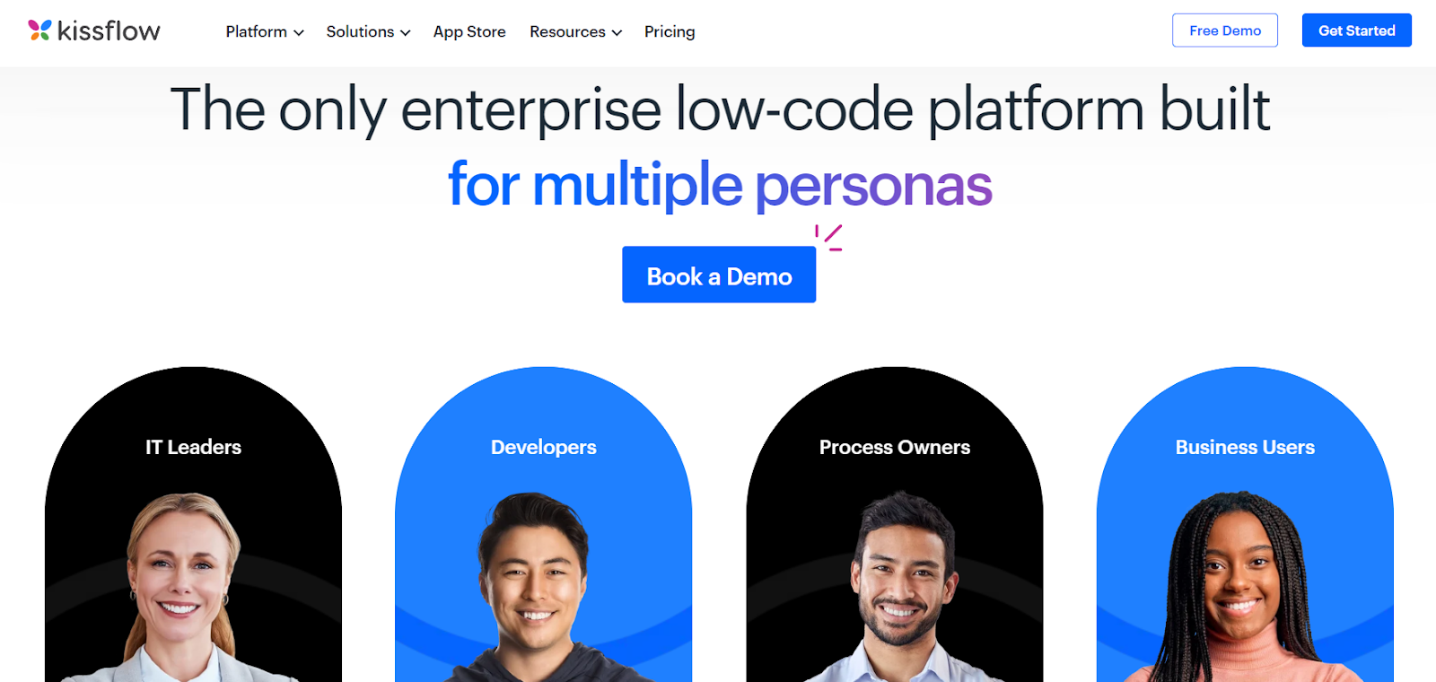 The only enterprise low-code platform built for multiple personas with Kissflow