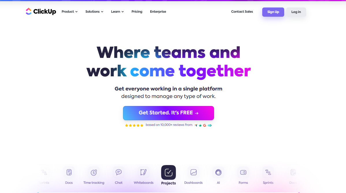 ClickUp: Where teams and work come together