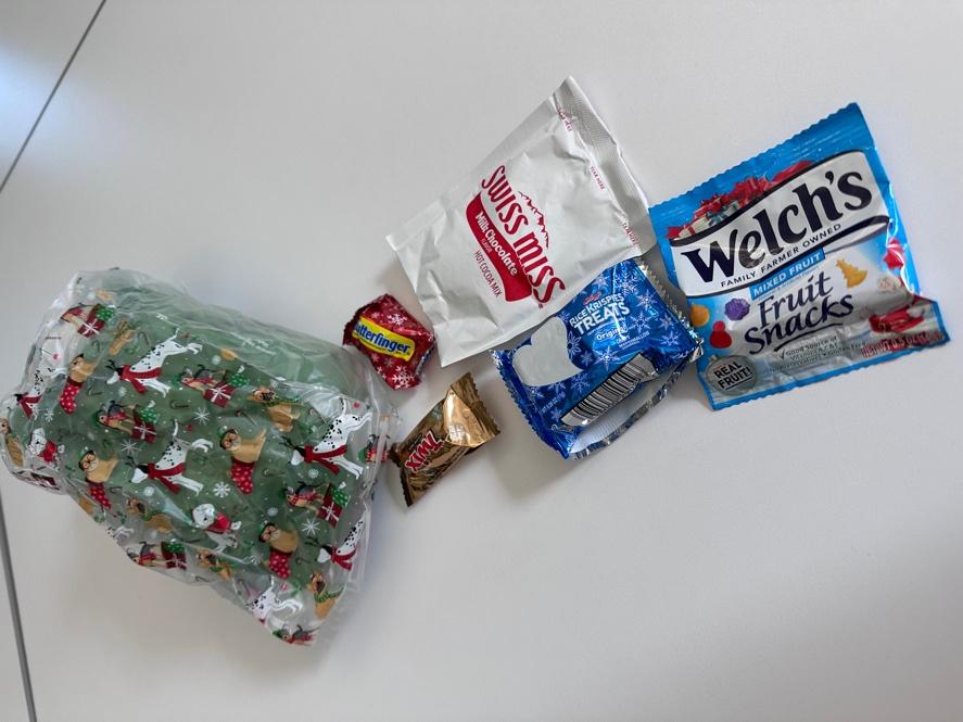 A bag of candy and candy

Description automatically generated