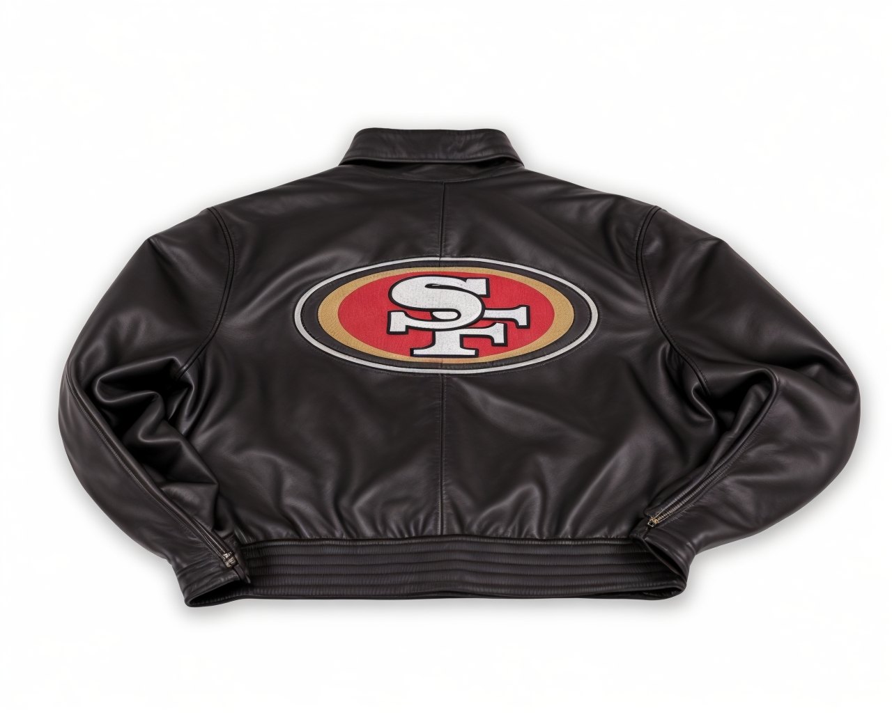 49er leather jacket