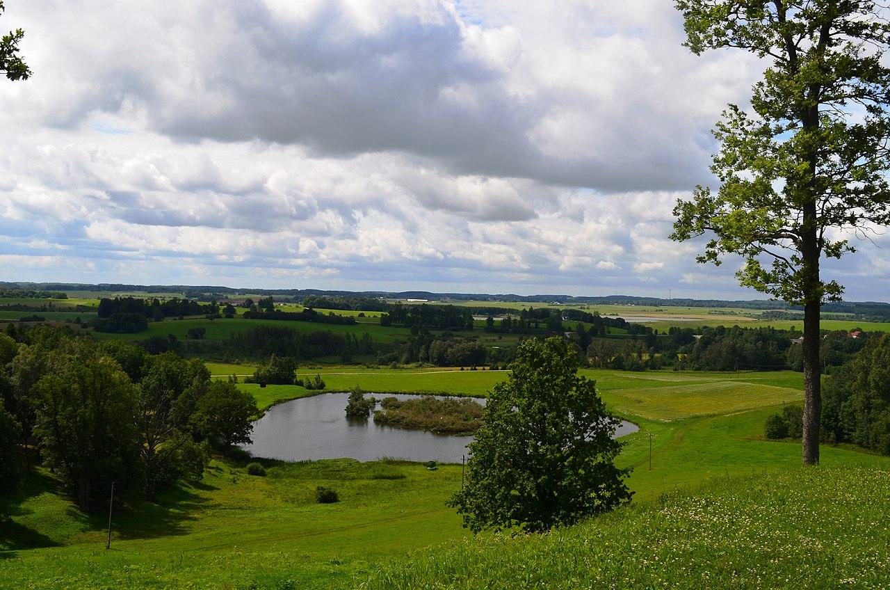 View from the Bilioniai forthill in Lithuania