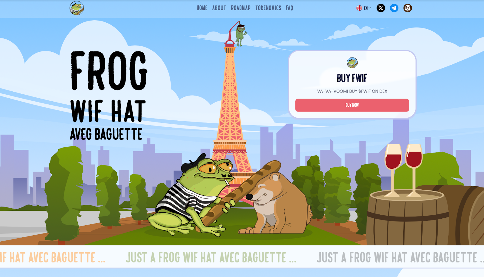 frog wif hat