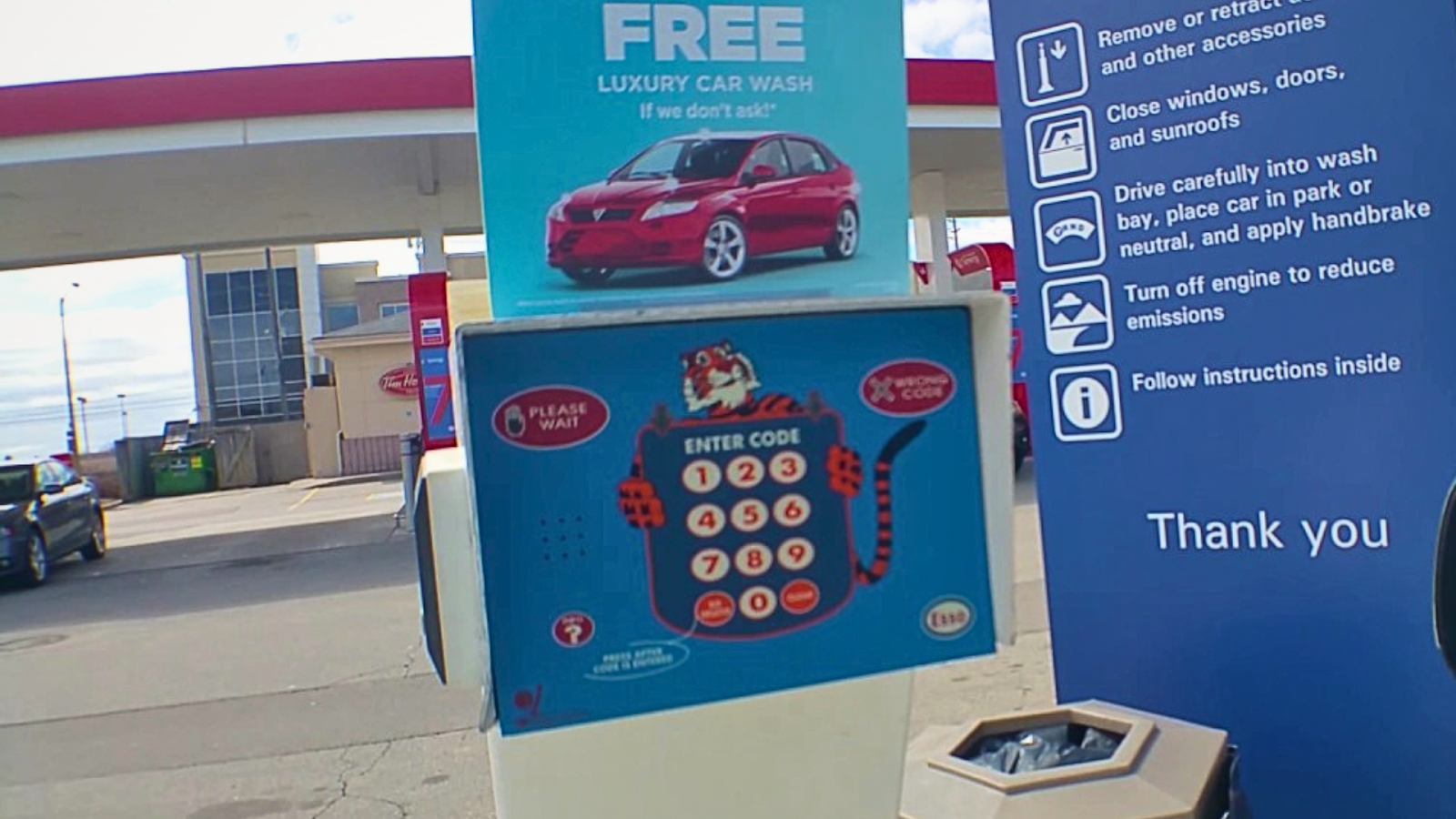 What is a universal car wash code