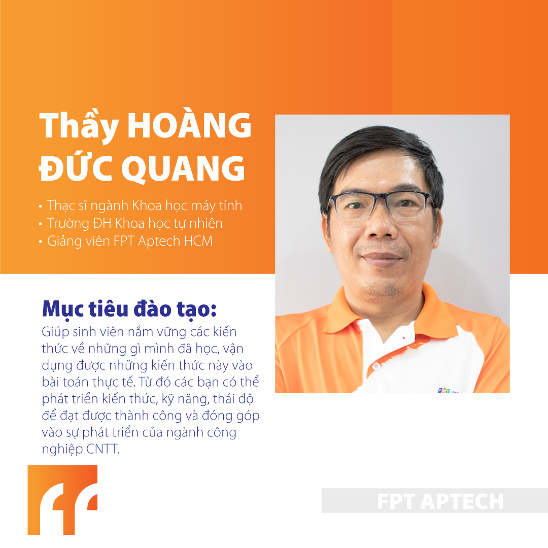 FPT Aptech có đội ngũ giảng viên CNTT giàu chuyên môn, nhiều kinh nghiệm làm việc thực tế