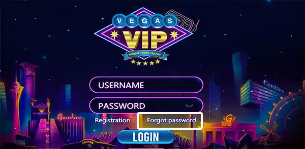 Vegas-vip.org official site Forgot link