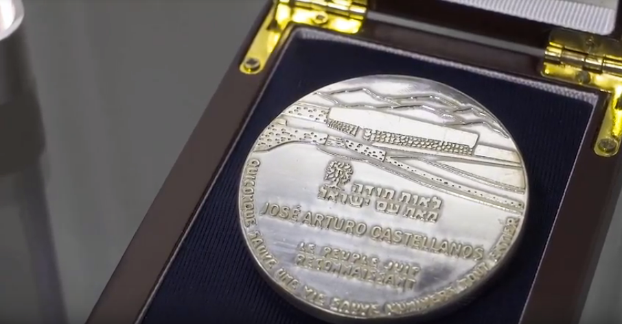 Médaille de Juste parmi les Nations au nom de José Castellanos Contreras