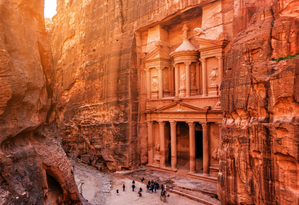 Exterior of the Petra, Jordan
