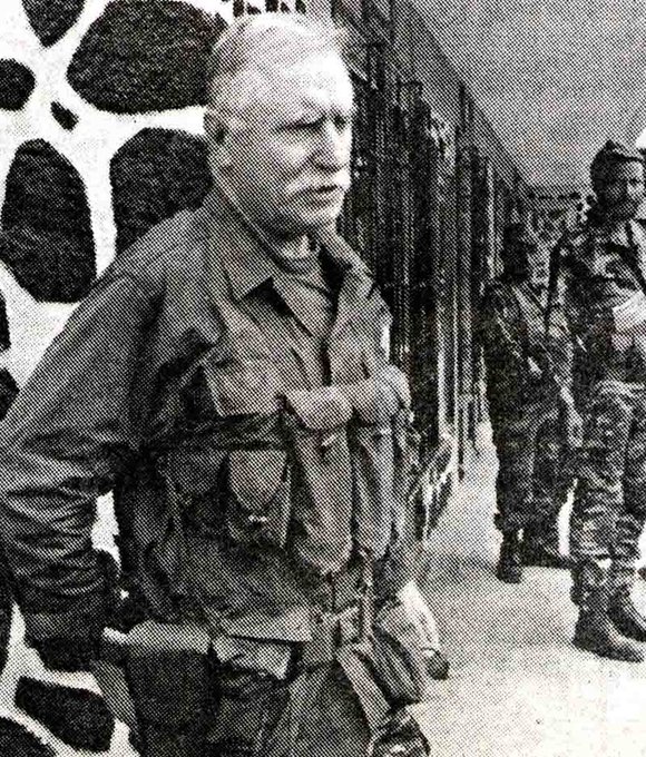Bob Denard in 1995 before his arrest after his failed Operation Kaskari in the Comoros 