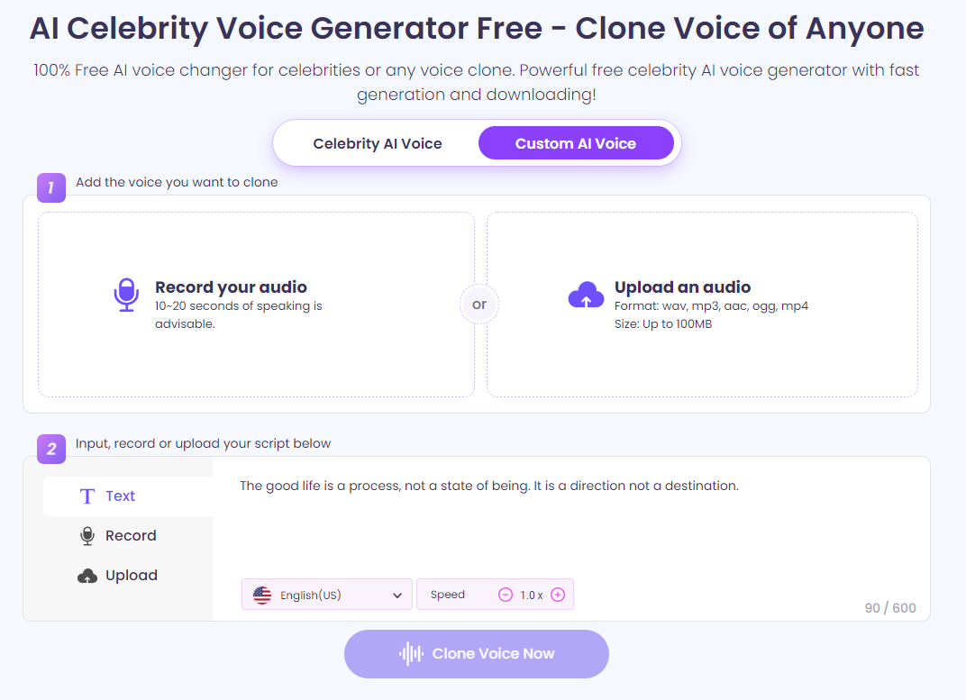 Vidnoz AI Voice Generator