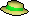 Green boater.png: Reward casket (medium) drops Green boater with rarity 1/1,133 in quantity 1