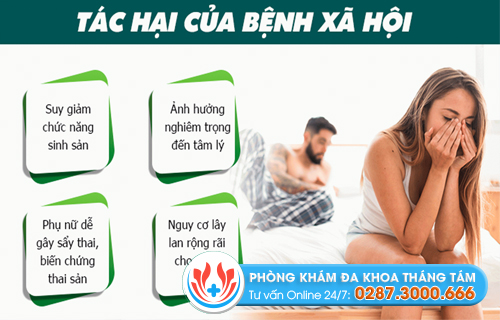 Biến chứng nguy hiểm của bệnh xã hội