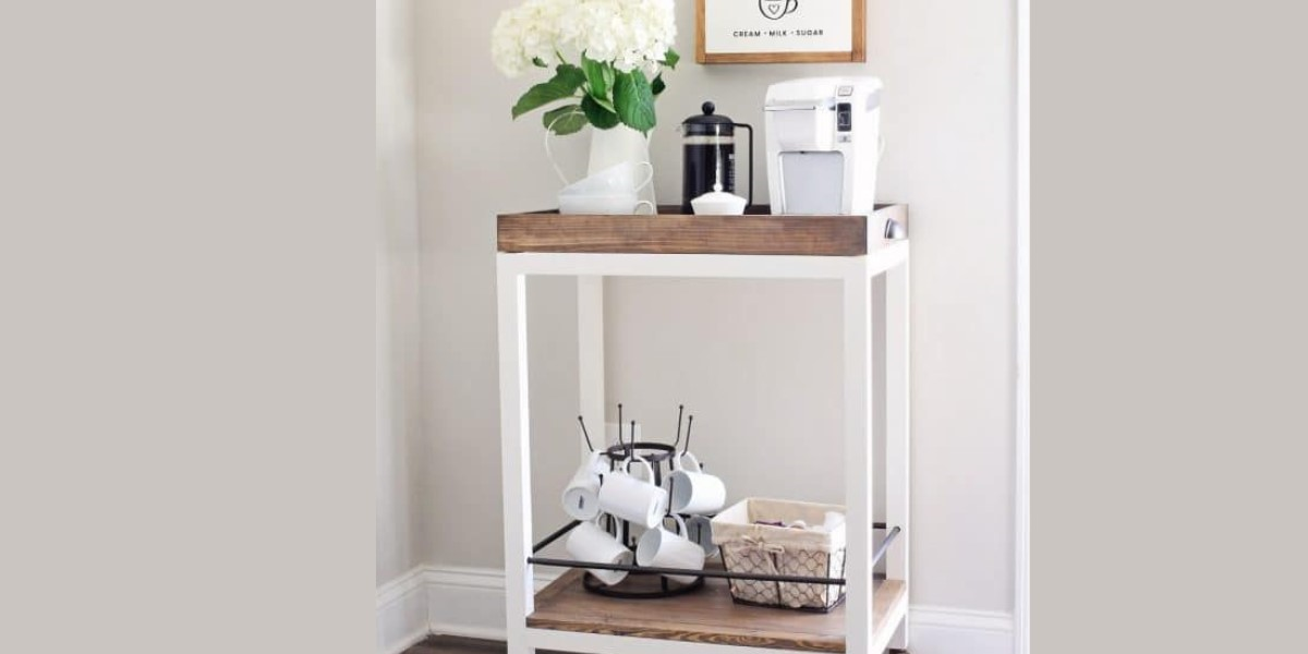 Simple minimalist mobile coffee table