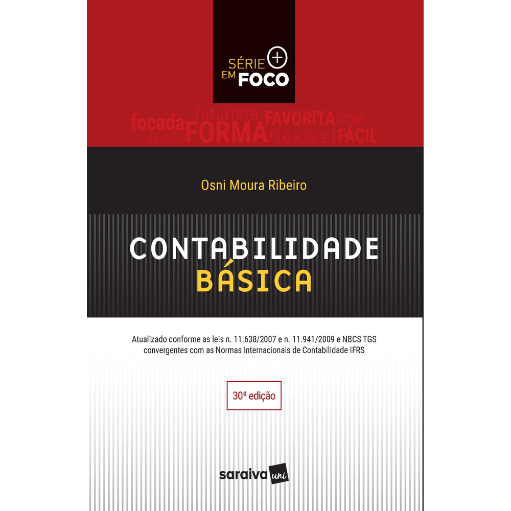 Livros de contabilidade: capa de livro