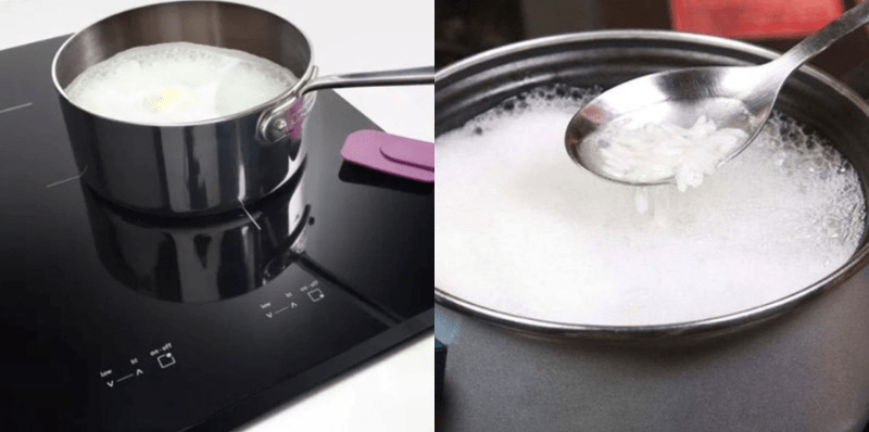 Cách nấu cơm bằng bếp điện từ