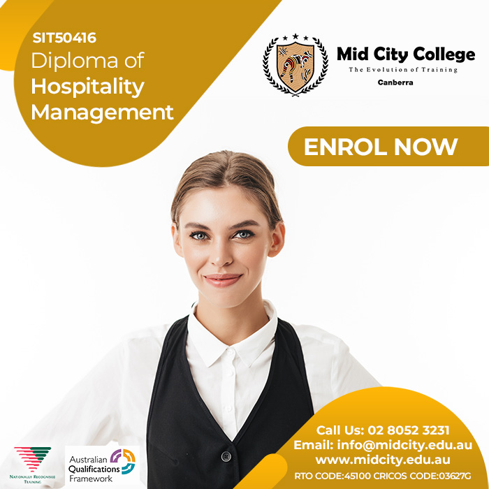 Ngành Quản trị Nhà hàng và Khách sạn tại Trường Mid City College chuẩn bị bạn với kiến thức và kỹ năng cần thiết trong ngành dịch vụ lưu trú và ẩm thực