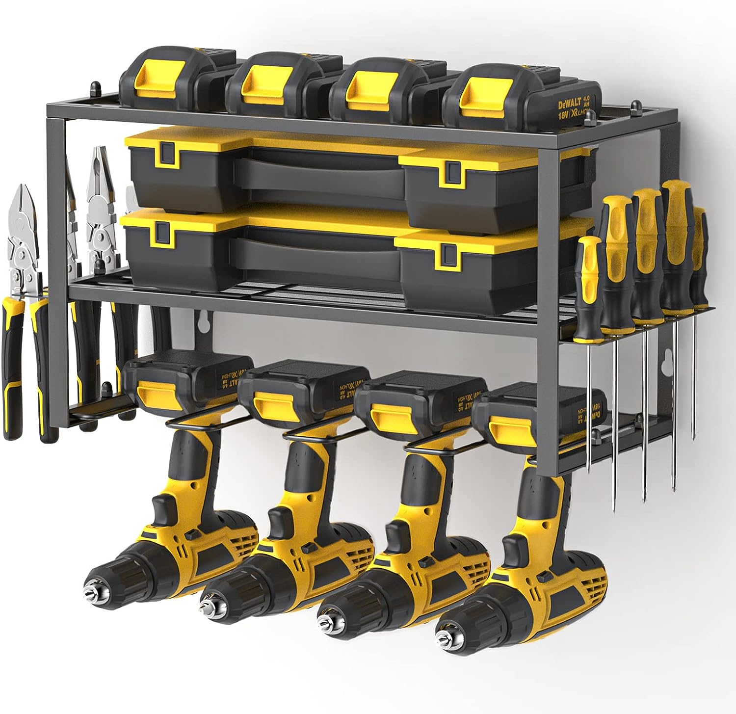 Wall-Mounted Power Tool Organizer