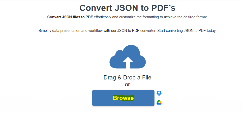 JSON To PDF