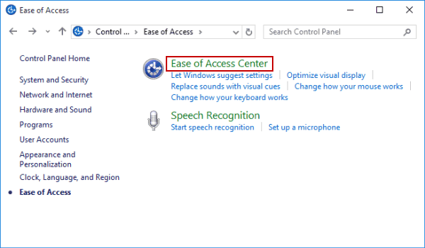 Ease of Access Method