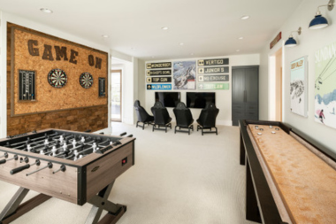 ways to prepare your basement space for hosting game room with personal decor custom built michigan