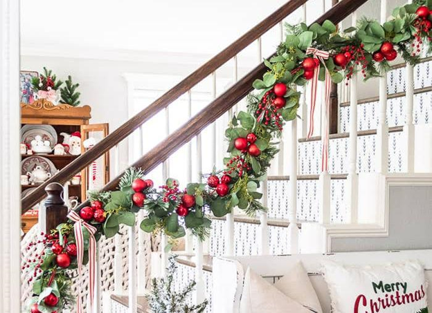 Cozy Living Room with Holiday Decor