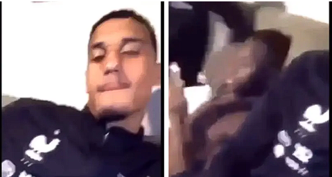 William Saliba was seen filming an explicit video of his French youth teammate