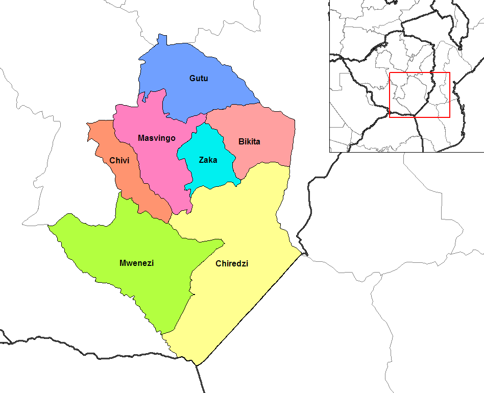 map of Zimbabwe