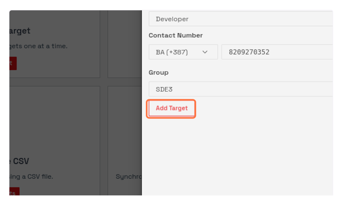 Adding a Single Target to Attack