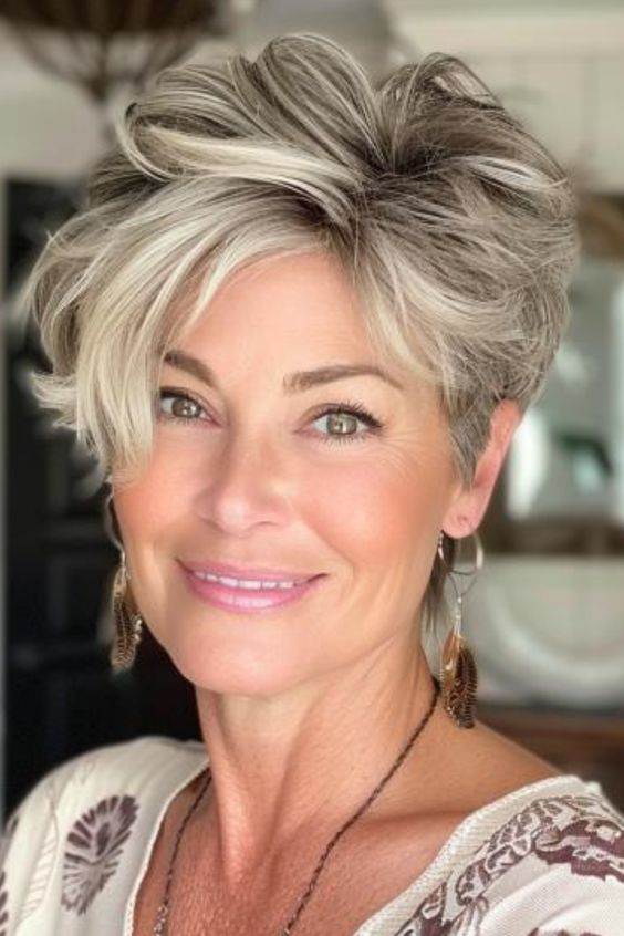 Picture of a lady wearing the Pixie Layers