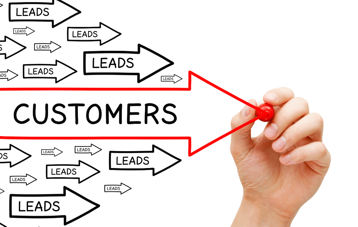 Customer lead arrows