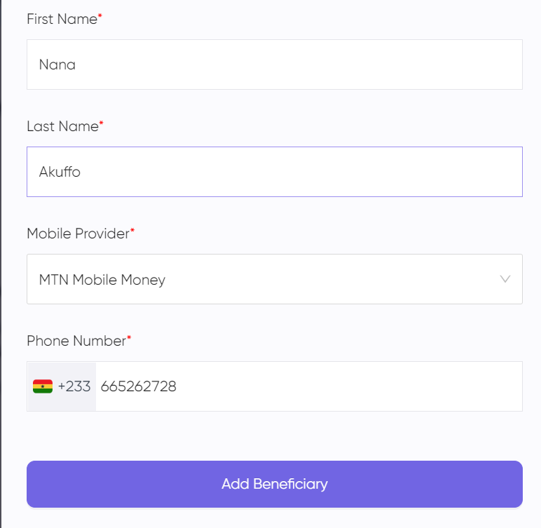 Send money to Ghana from Nigeria