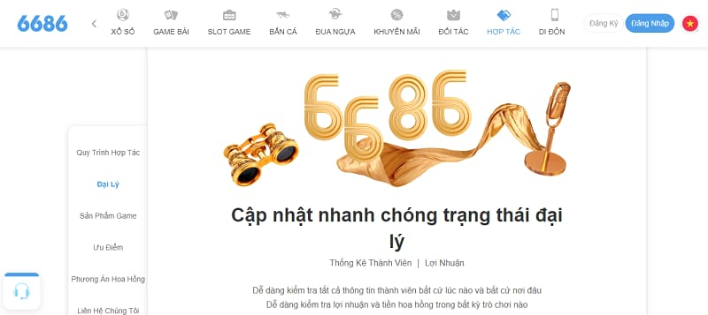 Hướng dẫn cách trở thành đại lý 6686 ăn hoa hồng cực khủng