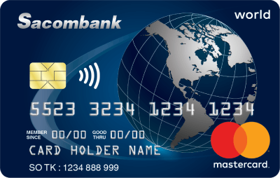 Thẻ tín dụng quốc tế Sacombank Mastercard World