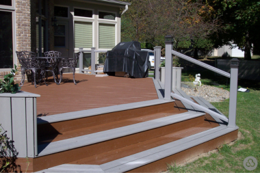 top deck stair designs and materials flared or grand stairs design custom built michigan