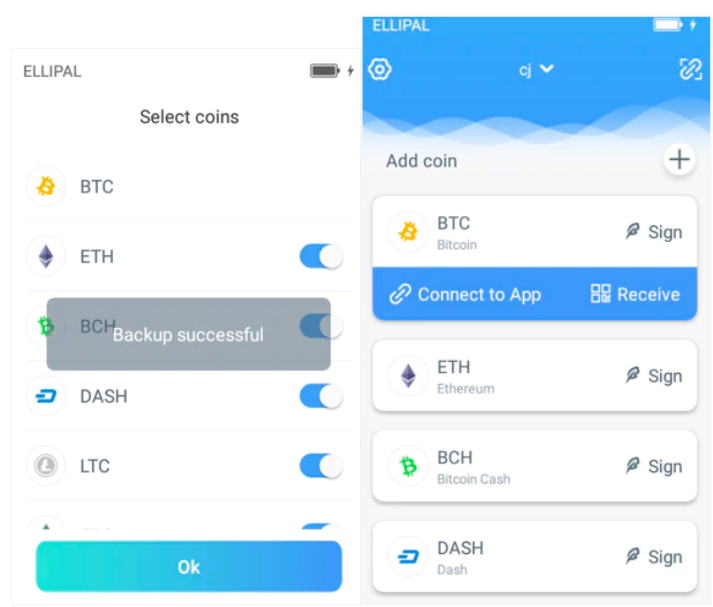 Interface for Choosing Coin 