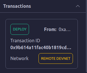 Transactions "Hola Mundo" zkSync