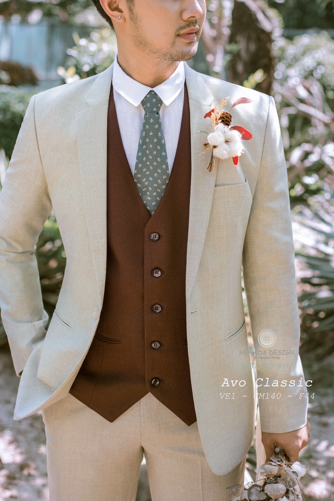 Cận chất liệu vest Avo Classic