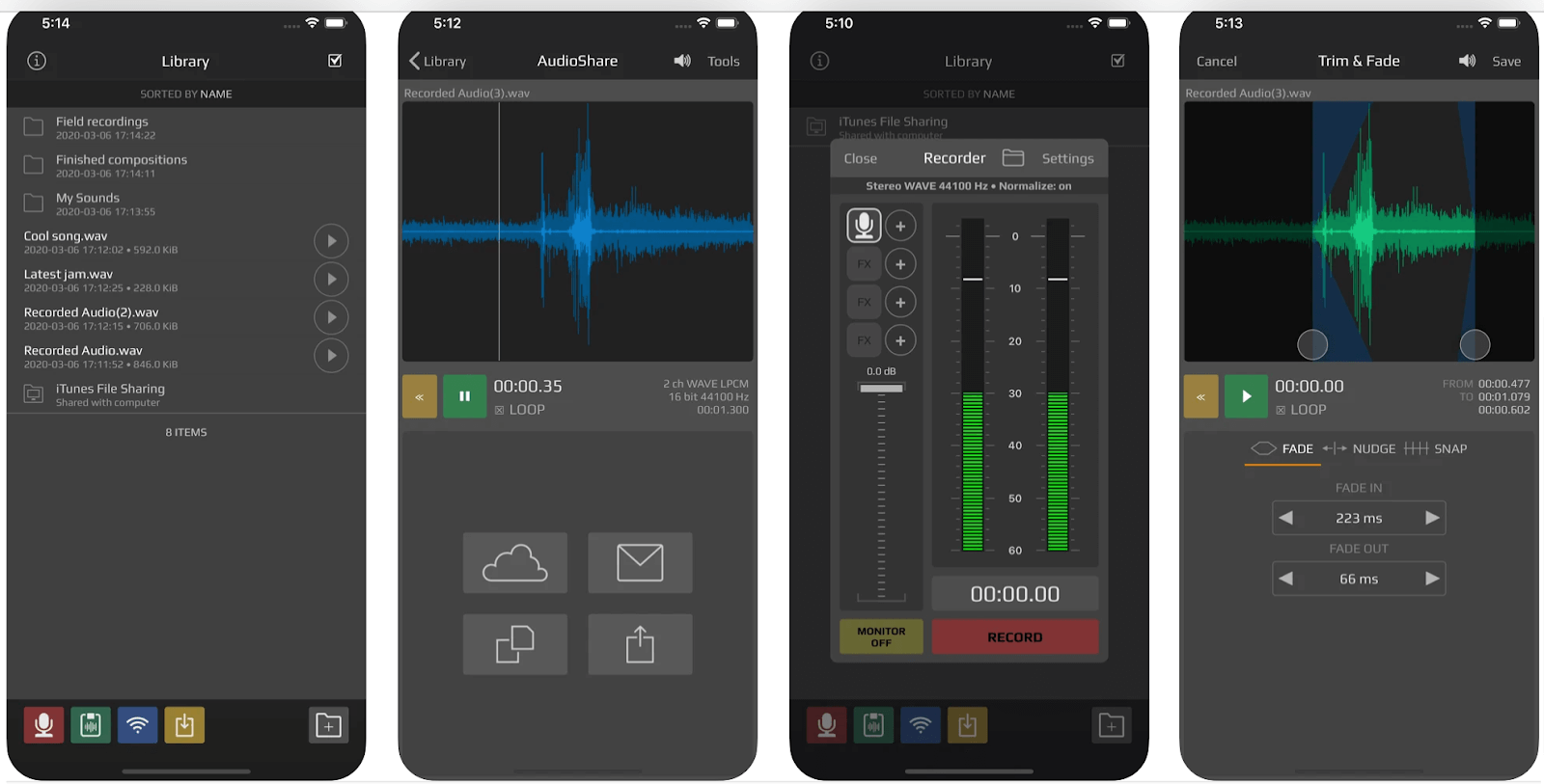 voice recorder apps AudioShare