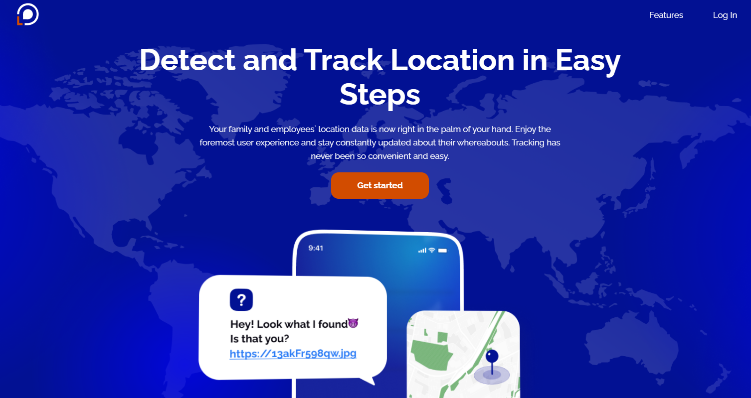 locationtracker main page