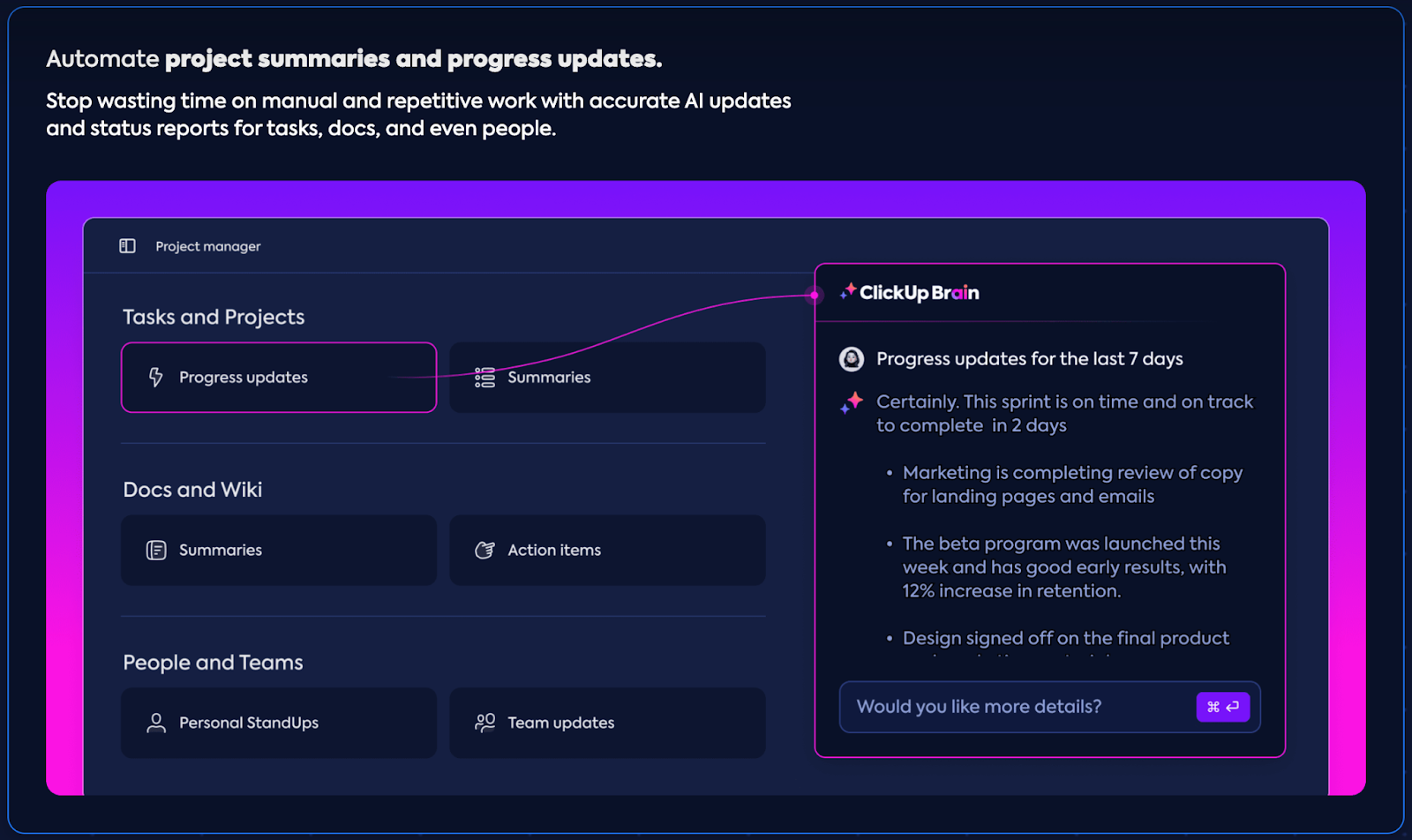 ClickUp AI Project Manager