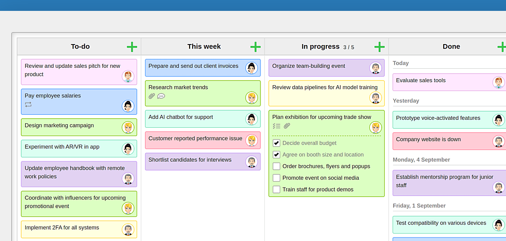 Image showing KanbanFlow as free workflow management software