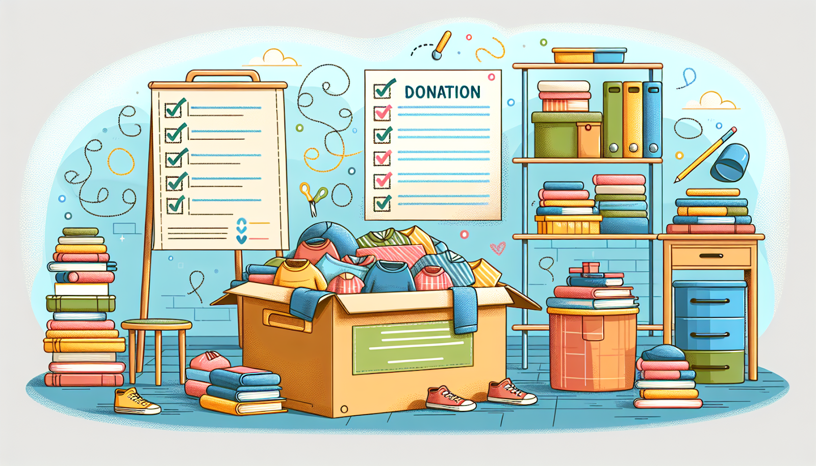 guidelines for material donation including reusable condition and organization