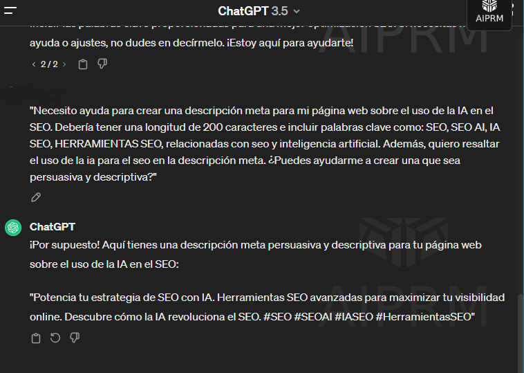 uso de la ia en seo chatgpt