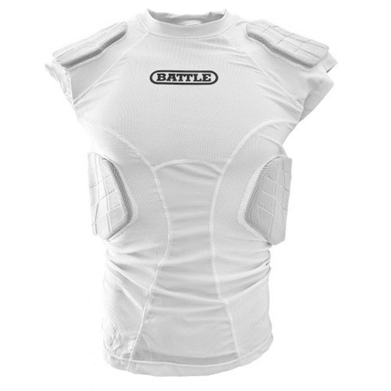 Battle Integrated Padded Compression Top for football players