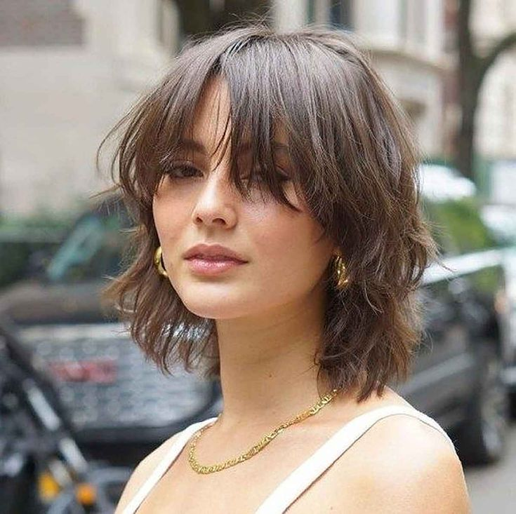 Picture of a lady rocking her Short Hair With Bangs
