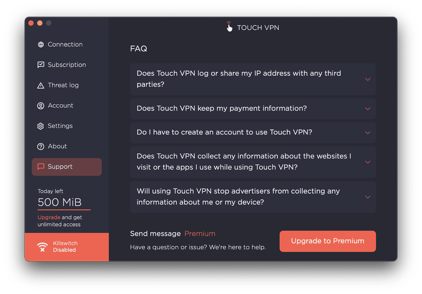 Live support is not availavble