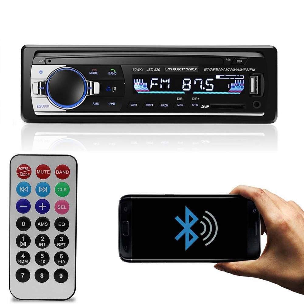 Radio Automotivo MP3 Bluetooth 4x60W LM Eletronics USB Aux. SD Equalizador